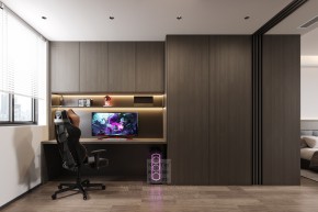 金秋花园意式三居室影音室装修效果图