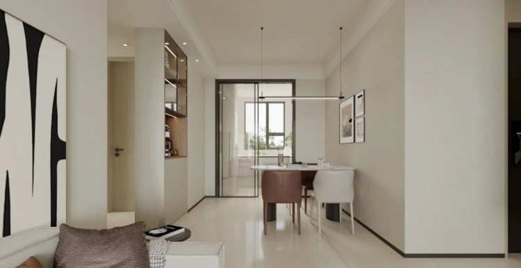 现代简约三居室餐厅装修效果图