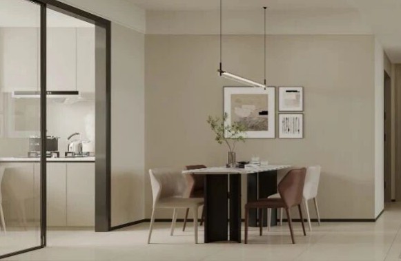 现代简约三居室餐厅装修效果图