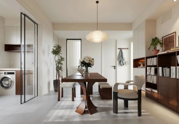 中古风三居室餐厅装修效果图