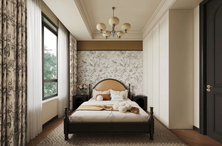 法式中古三居室卧室装修效果图