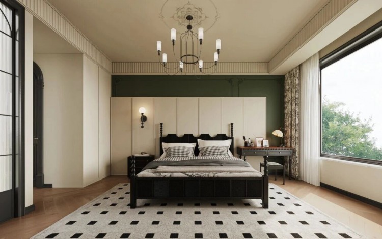 法式中古三居室卧室装修效果图