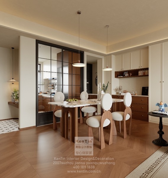 泓悦府叠墅法式中古餐厅装修效果图