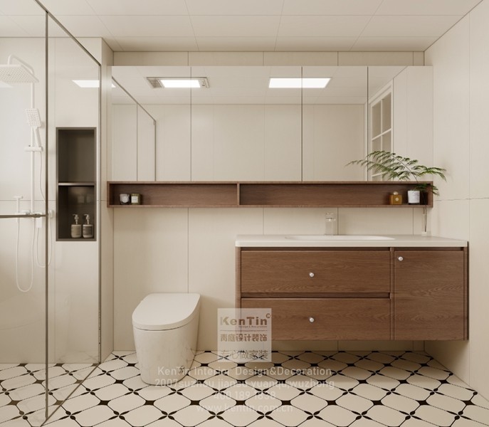 泓悦府叠墅法式中古卫生间装修效果图