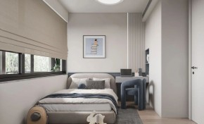 现代简约复式别墅儿童房装修效果图