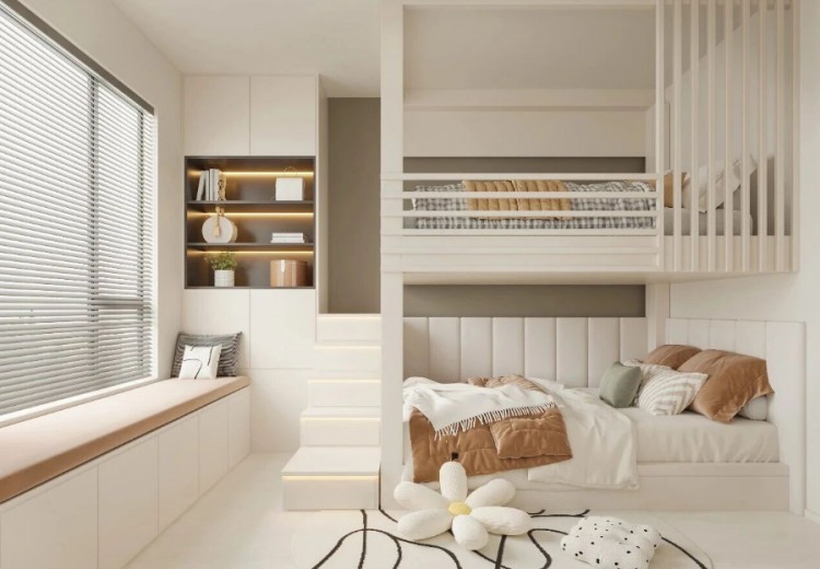 现代简约三居室儿童房装修效果图