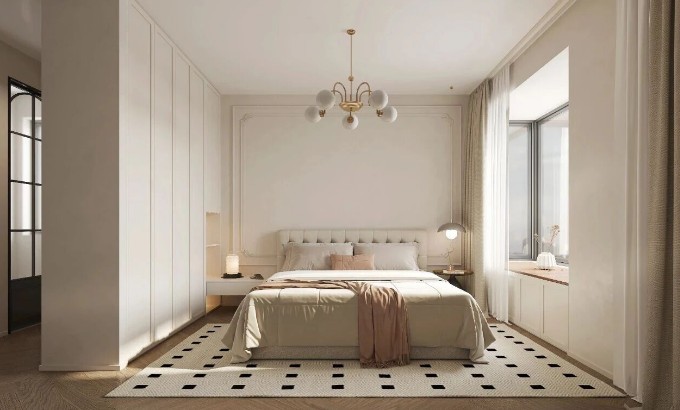 法式三居室卧室装修效果图