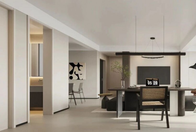 现代简约三居室客厅装修效果图