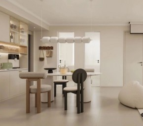 现代简约两居室餐厅装修效果图