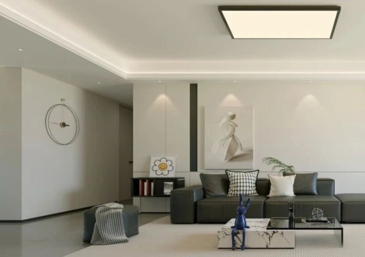 现代简约三居室客厅装修效果图