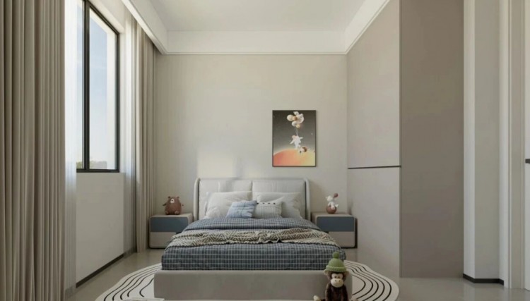 现代简约三居室儿童房装修效果图