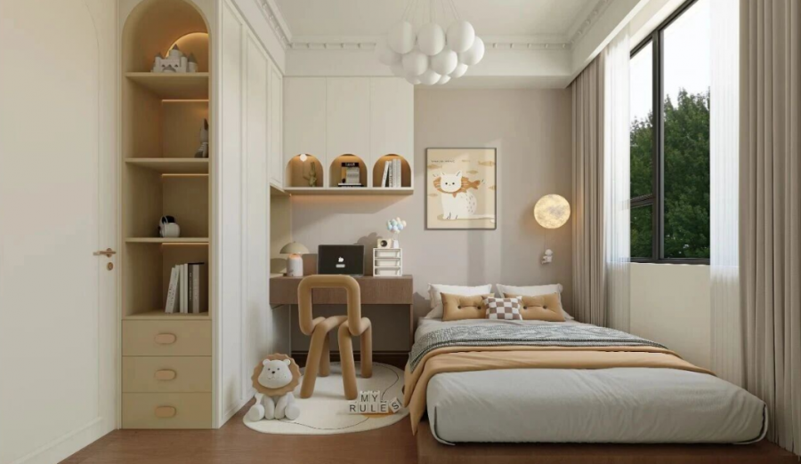 法式复古三居室儿童房装修效果图