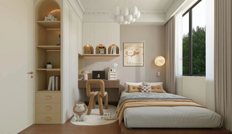 法式复古三居室儿童房装修效果图