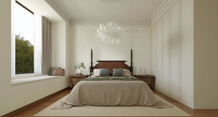 法式复古三居室卧室装修效果图