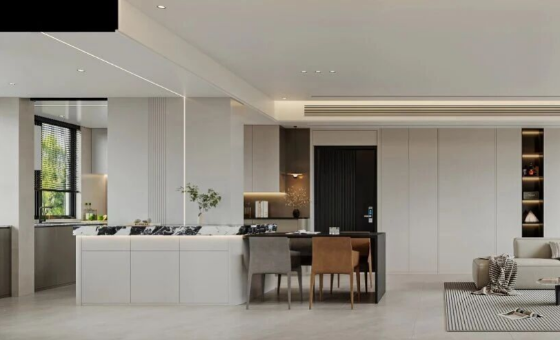 现代简约三居室餐厅装修效果图