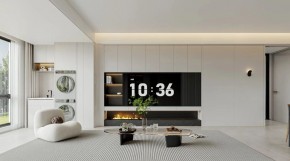 现代简约三居室客厅装修效果图