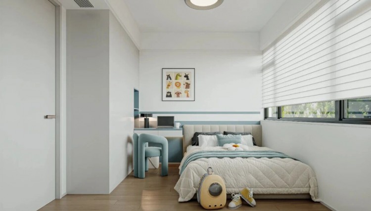 现代简约三居室儿童房装修效果图