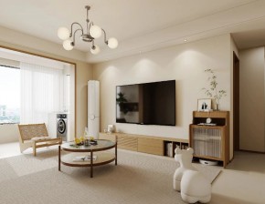 现代简约三居室客厅装修效果图