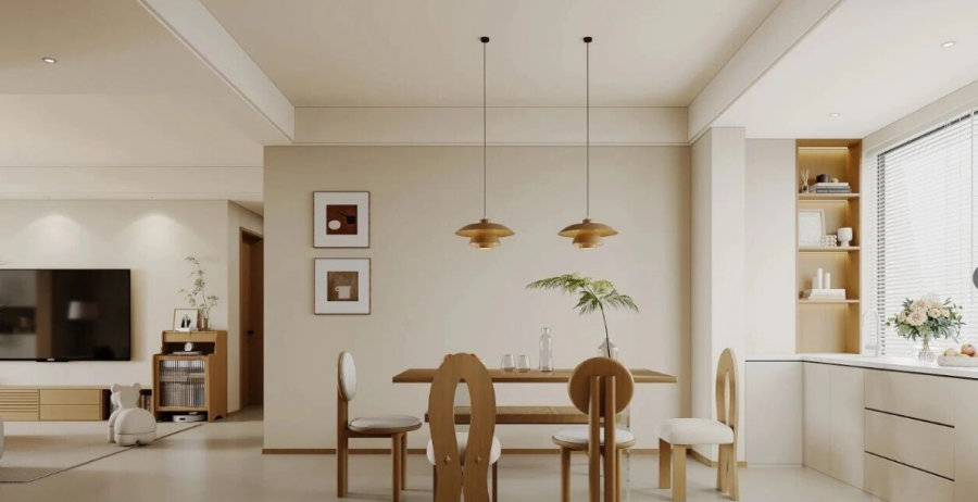 现代简约三居室餐厅装修效果图