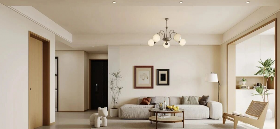 现代简约三居室客厅装修效果图