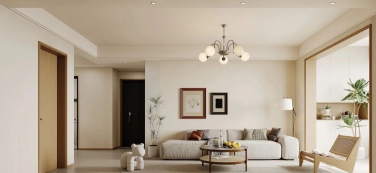 现代简约三居室客厅装修效果图