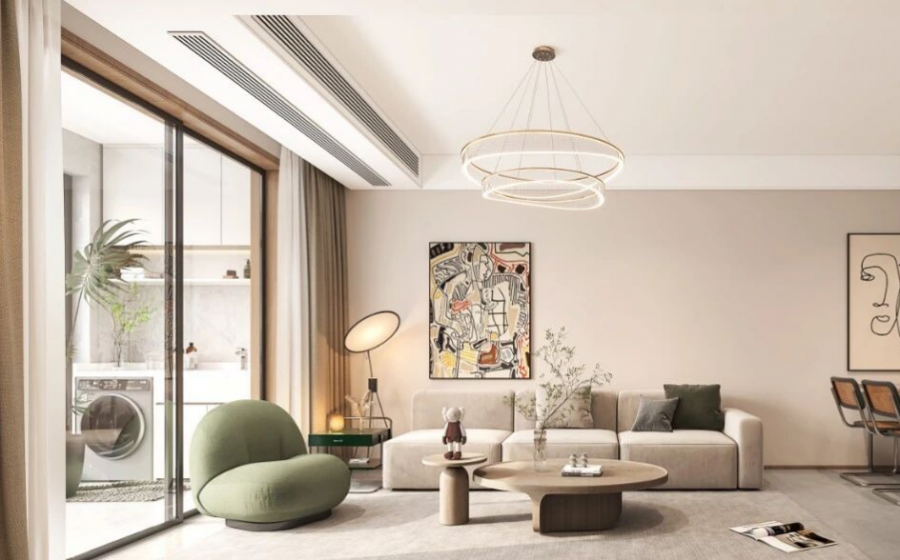 简约田园风三居室客厅装修效果图