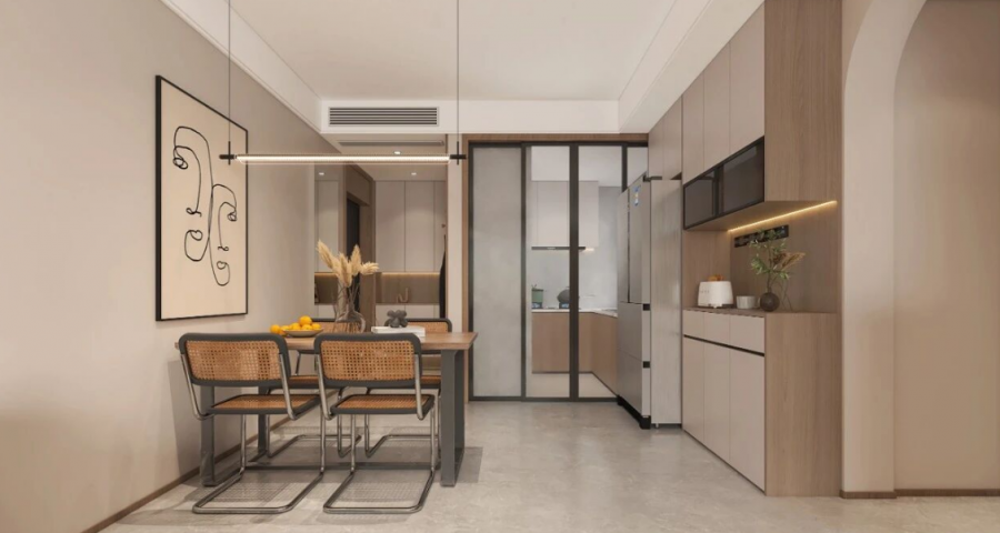 简约田园风三居室餐厅装修效果图