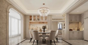 美式三居室餐厅装修效果图