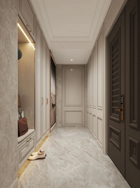 美式三居室衣帽间装修效果图