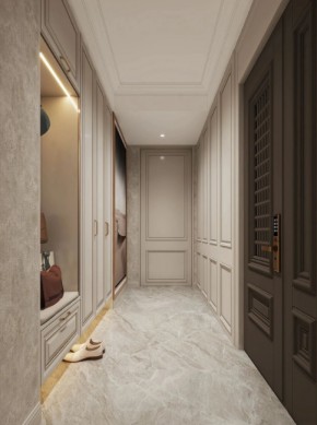 美式三居室衣帽间装修效果图