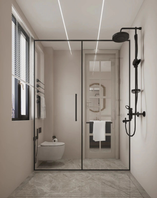 美式三居室卫生间装修效果图