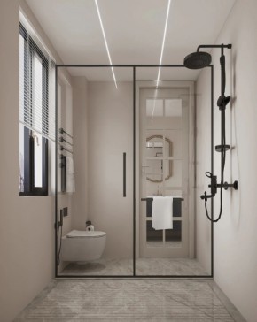 美式三居室卫生间装修效果图