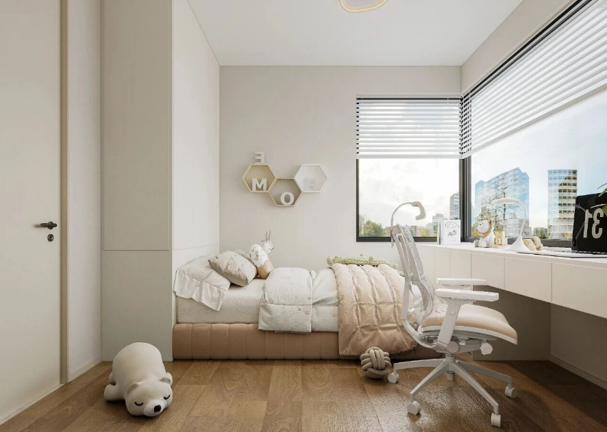 现代简约三居室儿童房装修效果图
