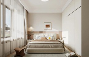 现代简约三居室卧室装修效果图