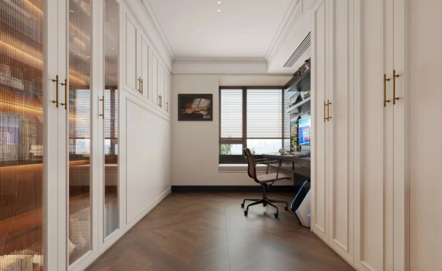 法式复古三居室衣帽间装修效果图