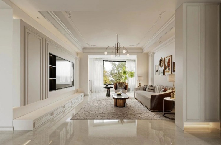 法式客厅装修效果图