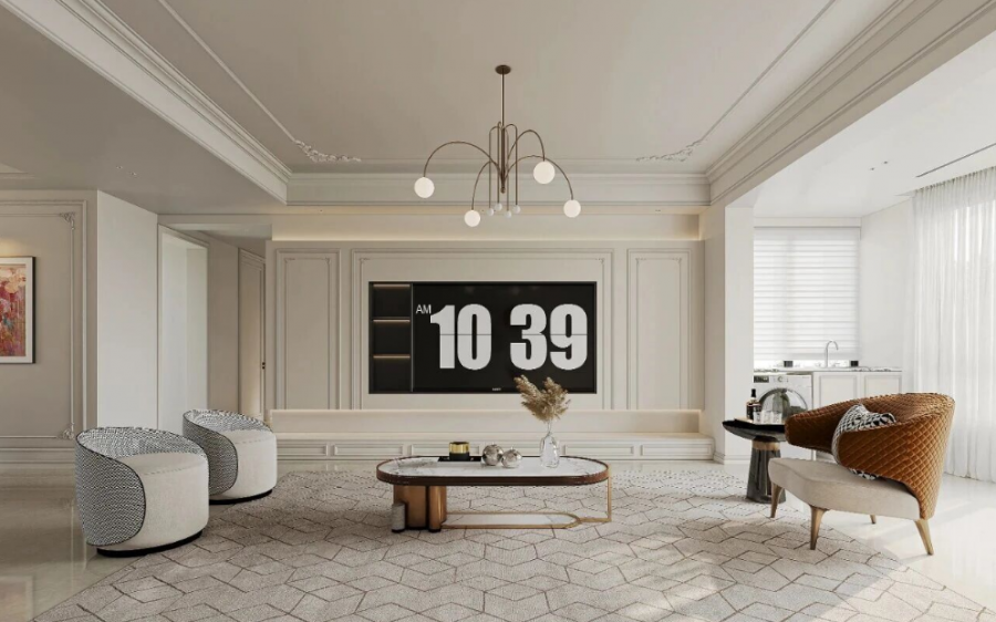 法式客厅装修效果图