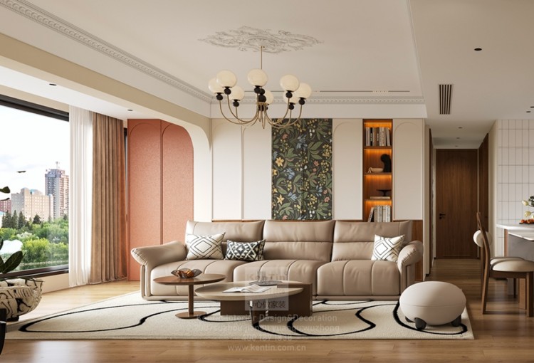 保利云上流光三居室装修效果图