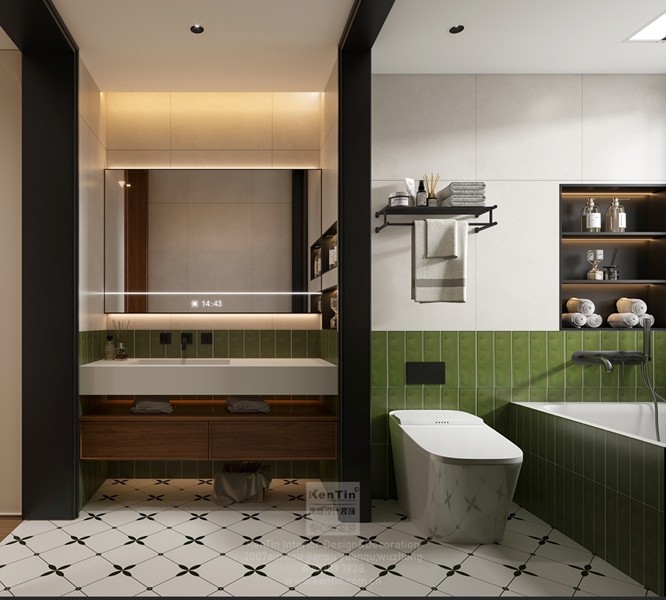 保利云上流光三居室卫生间装修效果图