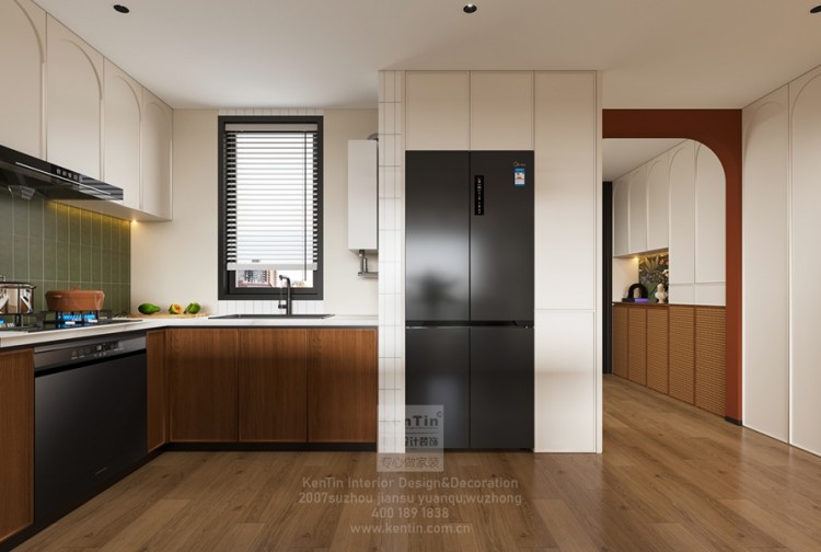 保利云上流光三居室厨房装修效果图