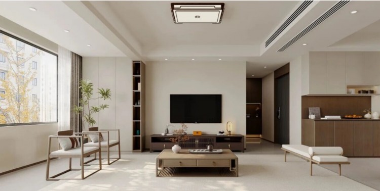 现代简约三居室装修效果图