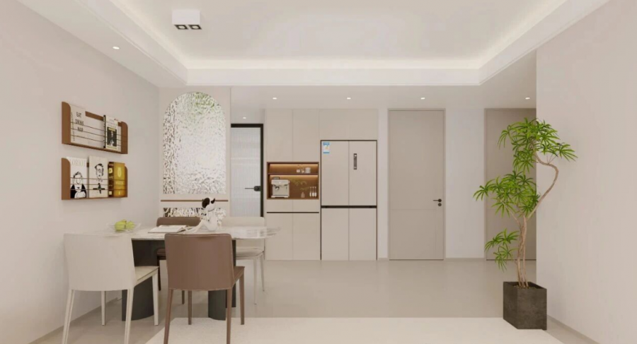 现代简约三居室餐厅装修效果图