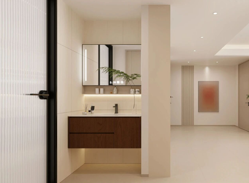 现代简约三居室卫生间装修效果图