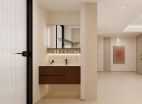 现代简约三居室卫生间装修效果图