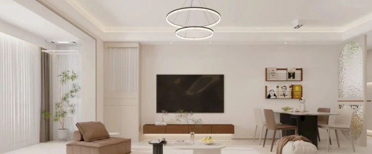 现代简约三居室装修效果图