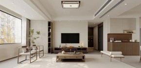 现代简约三居室客厅装修效果图