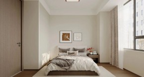 现代简约三居室卧室装修效果图