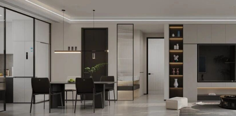 现代简约三居室餐厅装修效果图