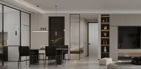 现代简约三居室餐厅装修效果图