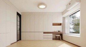 现代中古风三居室卧室装修效果图